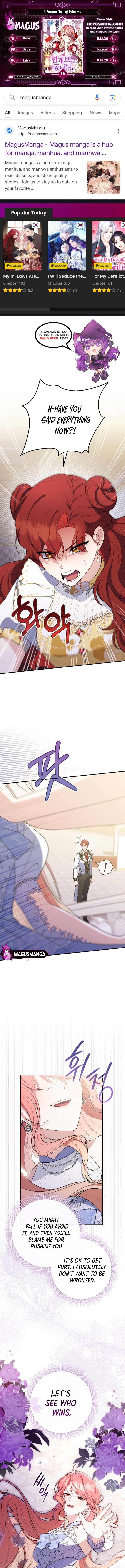 Read A Fortune Telling Princess Manga Online