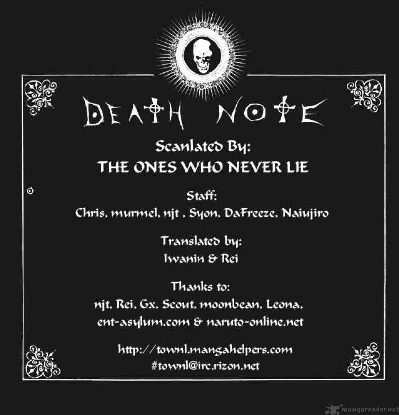 Read Death Note Manga Online