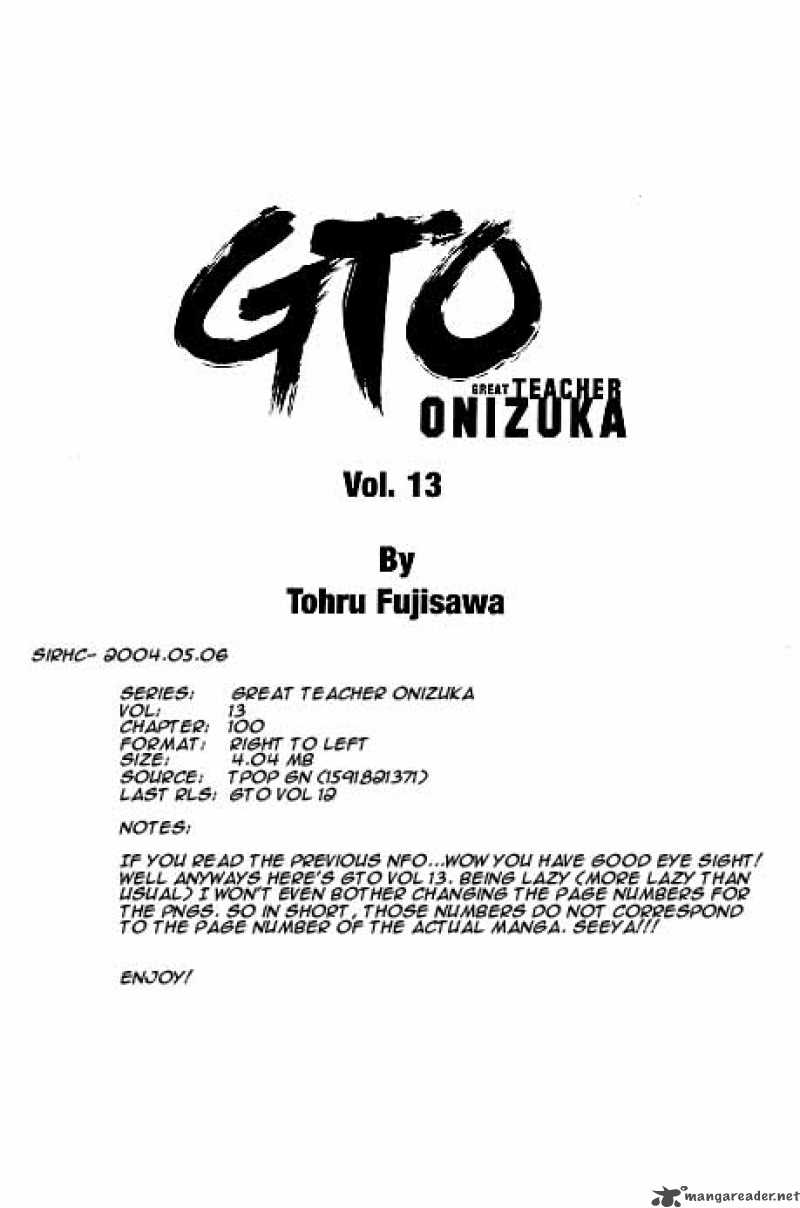 Read Great Teacher Onizuka Manga Online