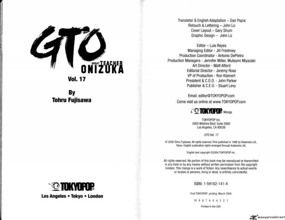 Read Great Teacher Onizuka Manga Online