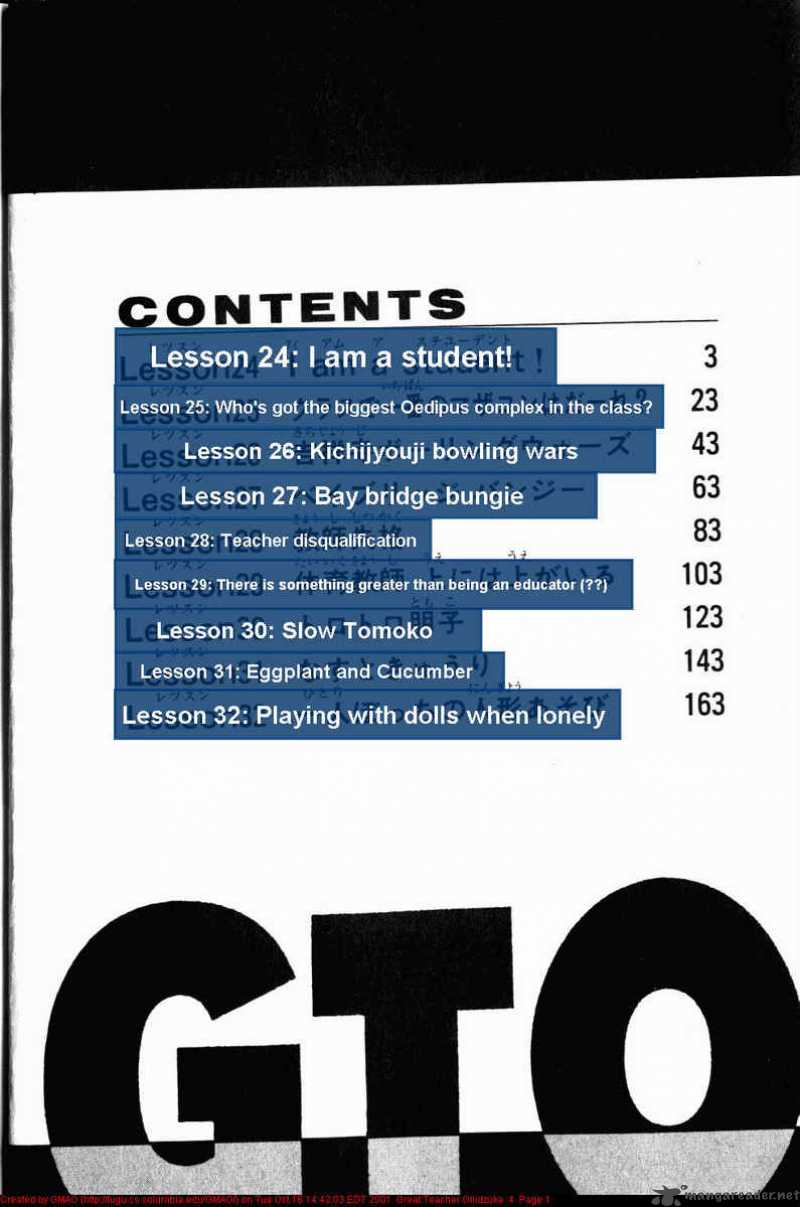 Read Great Teacher Onizuka Manga Online