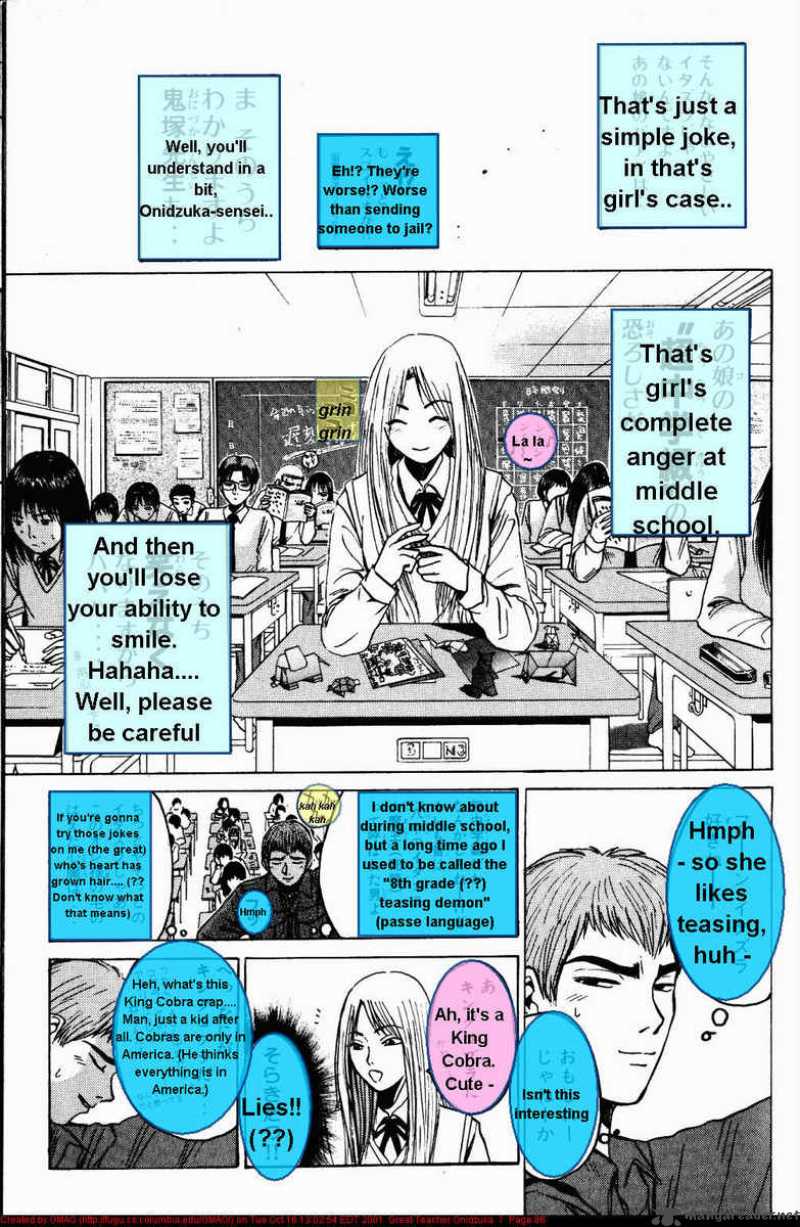 Read Great Teacher Onizuka Manga Online