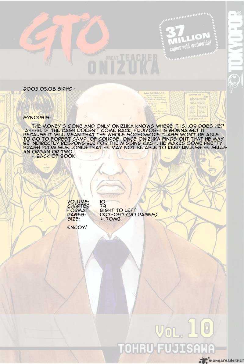 Read Great Teacher Onizuka Manga Online
