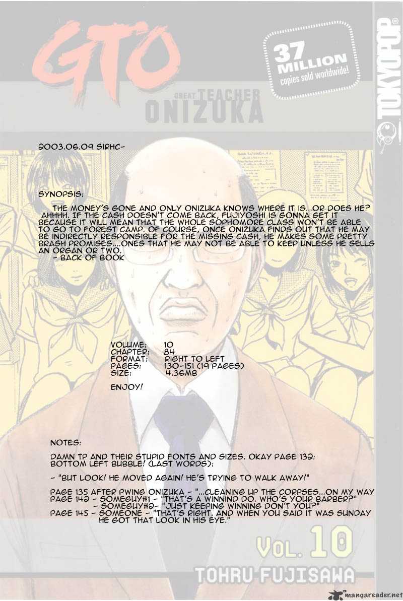 Read Great Teacher Onizuka Manga Online