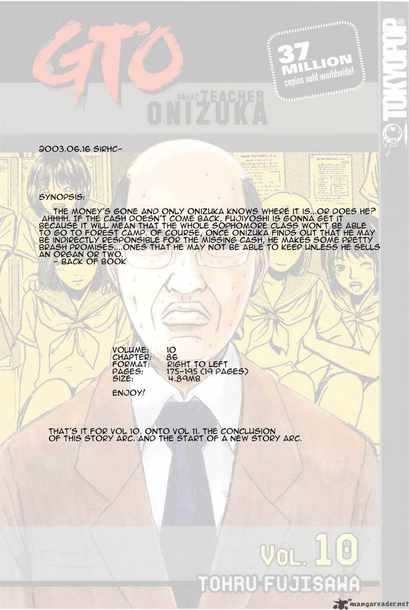 Read Great Teacher Onizuka Manga Online