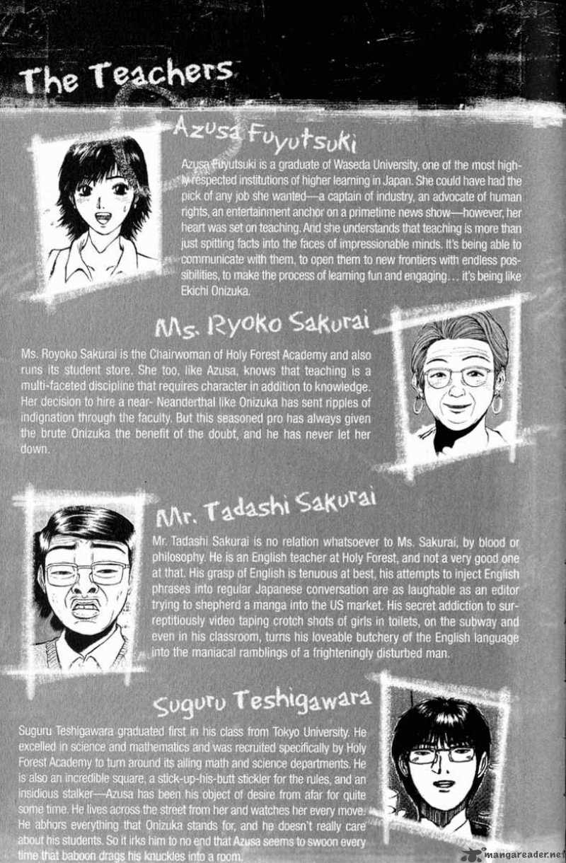 Read Great Teacher Onizuka Manga Online