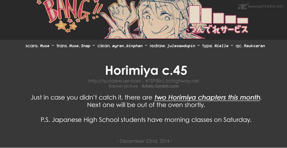 Read Horimiya Manga Online