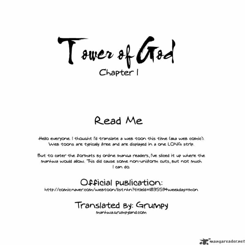 Read TOWER OF GOD Manga Online