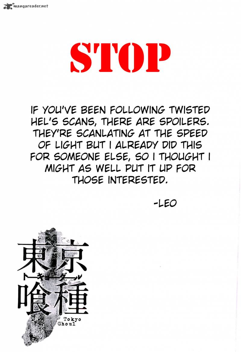 Read Tokyo Ghoul Manga Online