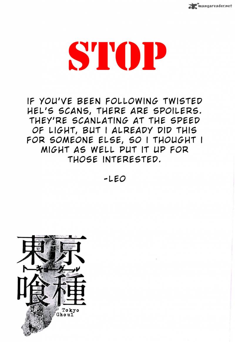 Read Tokyo Ghoul Manga Online
