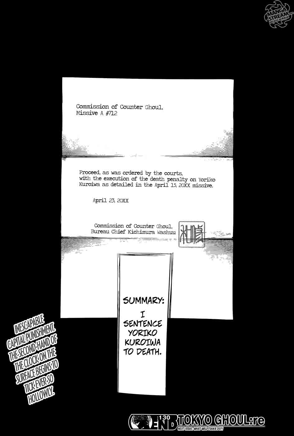 Read Tokyo Ghoul_re Manga Online