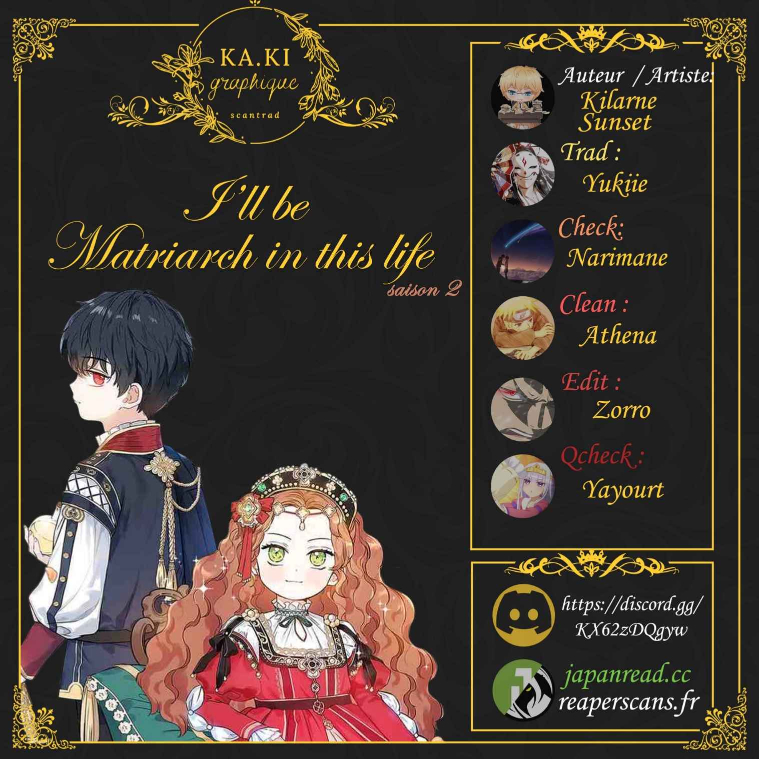 Read I'll Be the Matriarch in This Life FR Manga Online