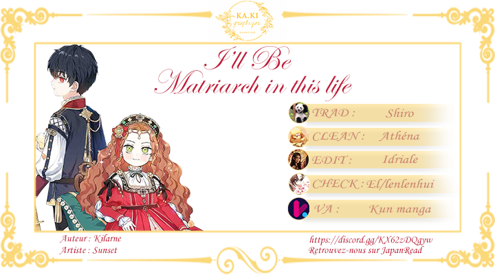 Read I'll Be the Matriarch in This Life FR Manga Online