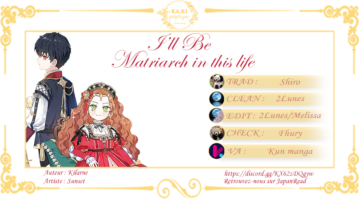 Read I'll Be the Matriarch in This Life FR Manga Online