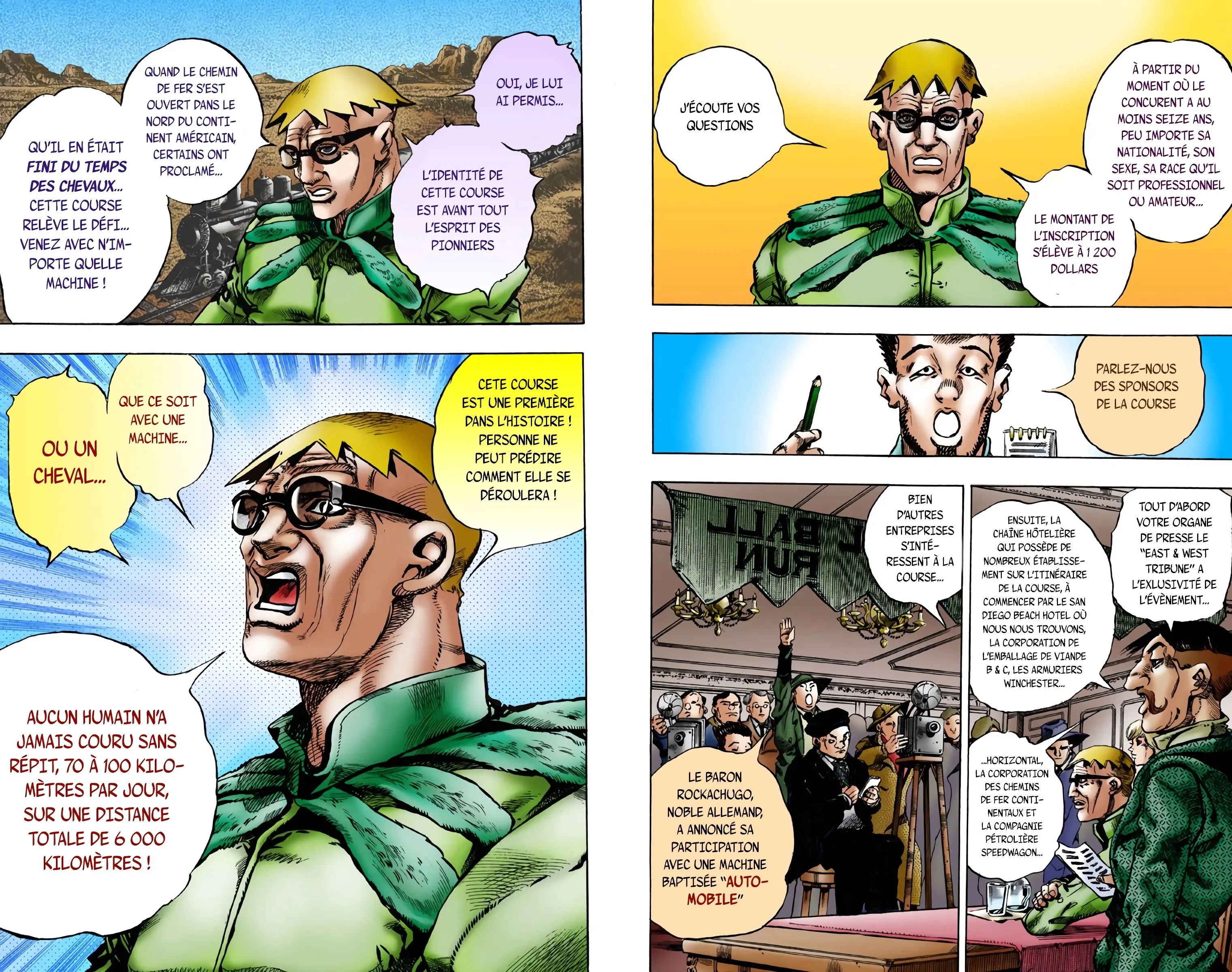 Read JoJo’s Bizarre Adventure Steel Ball Run FR Manga Online