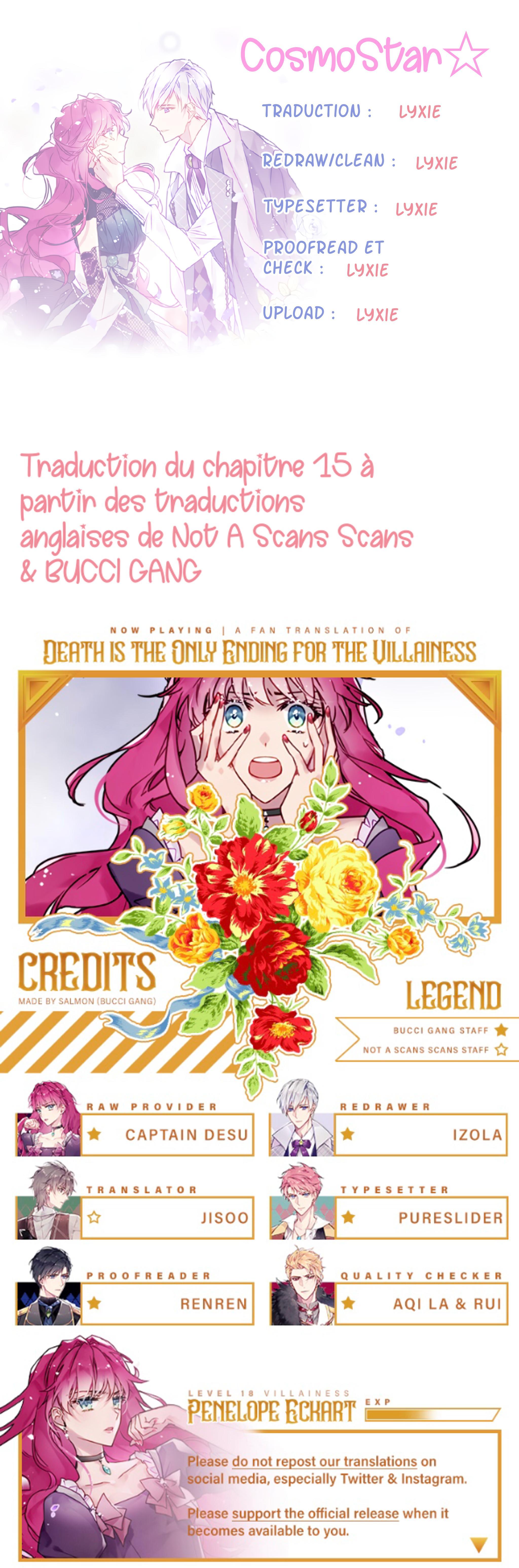 Read Seule la mort attend la vilaine Manga Online