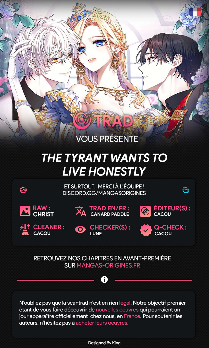 Read The Tyrant Wants to Live Honestly FR Manga Online