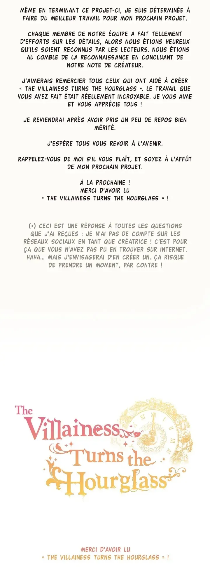 Read The Villainess Turns the Hourglass FR Manga Online