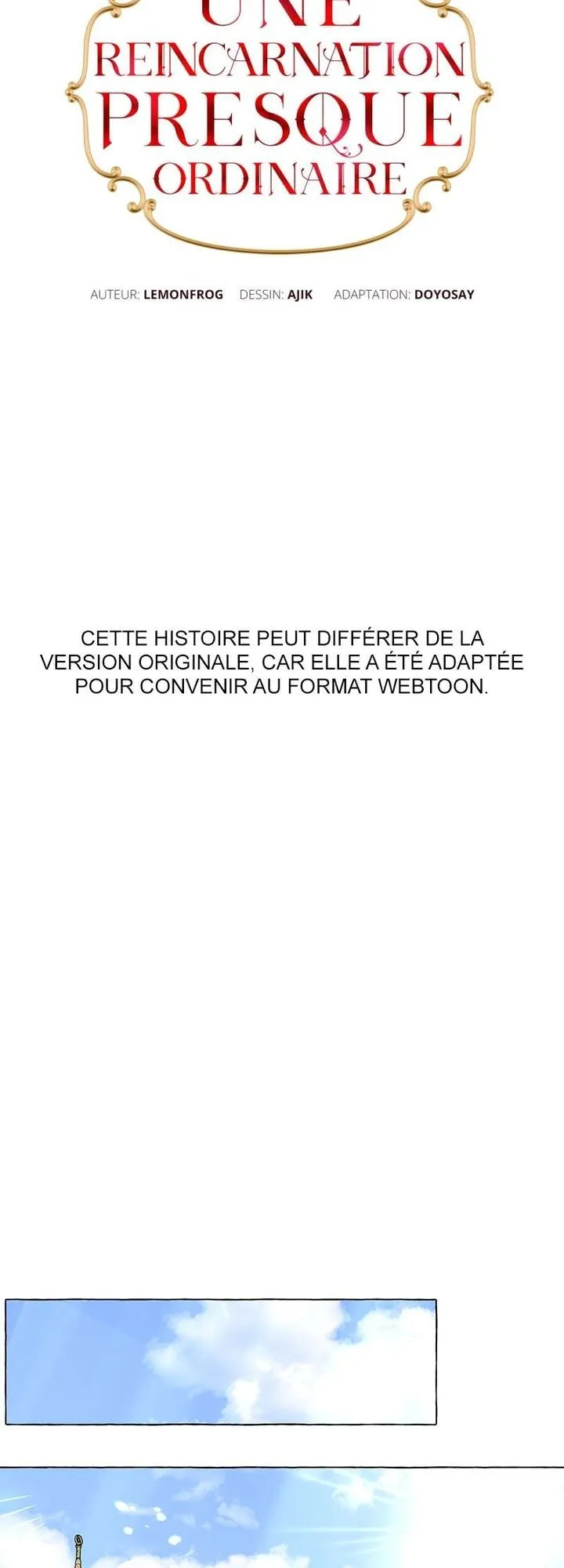 Read Une réincarnation presque ordinaire Manga Online