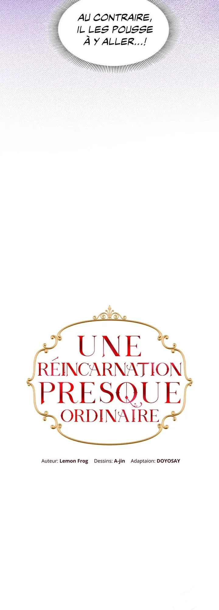 Read Une réincarnation presque ordinaire Manga Online