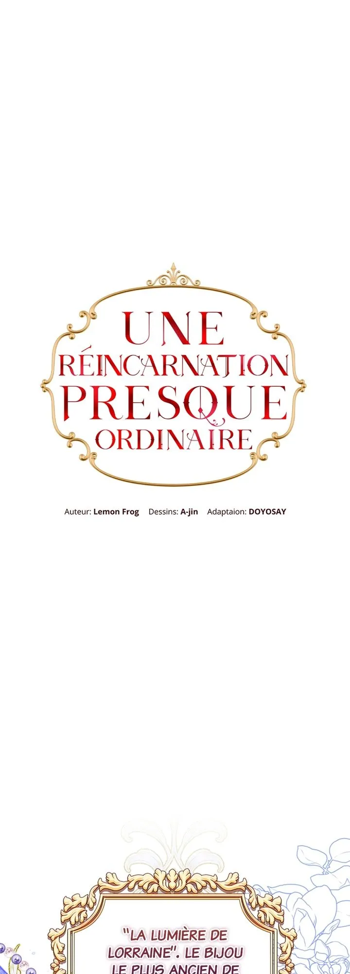 Read Une réincarnation presque ordinaire Manga Online
