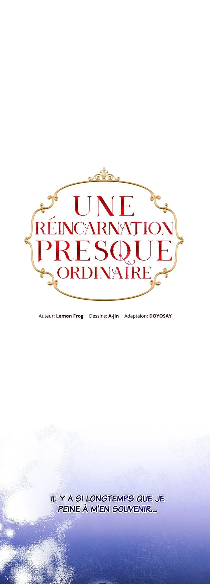Read Une réincarnation presque ordinaire Manga Online