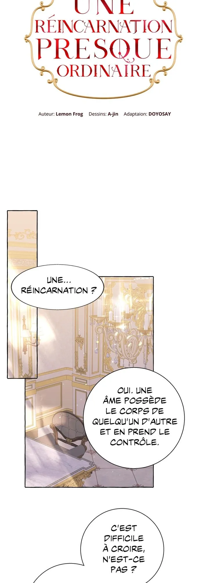 Read Une réincarnation presque ordinaire Manga Online