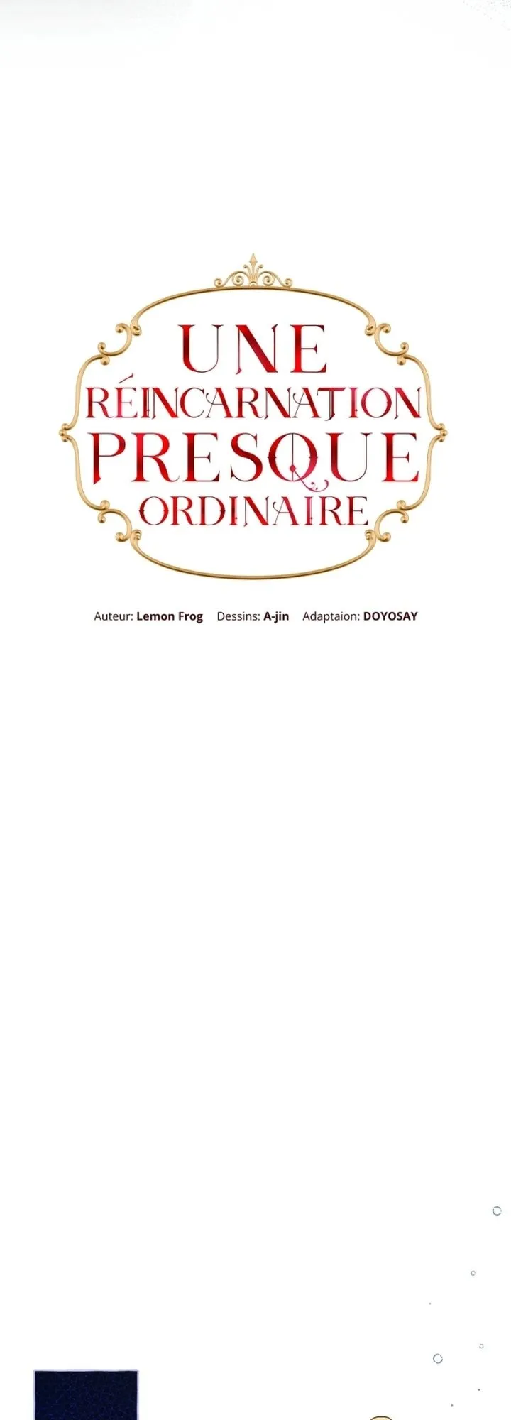Read Une réincarnation presque ordinaire Manga Online